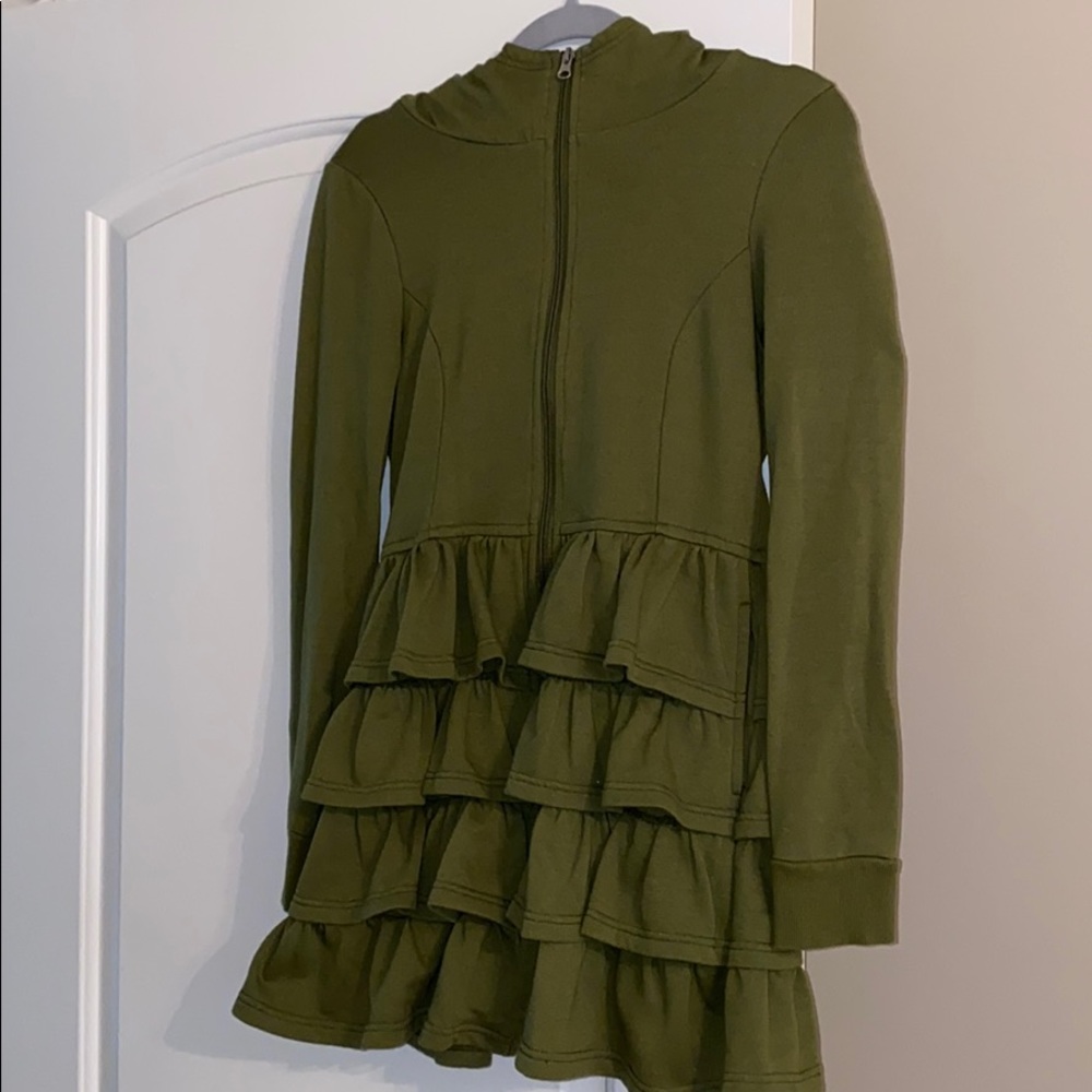Brand new ruffled hoodie